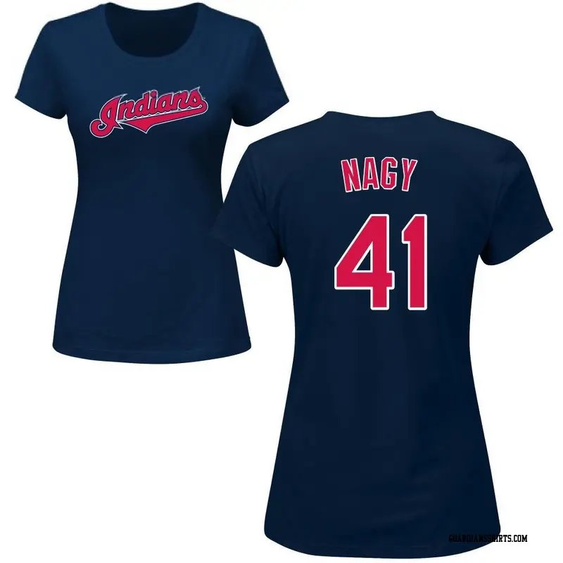 Josh Naylor Cleveland Guardians Youth Navy Roster Name & Number T-Shirt 